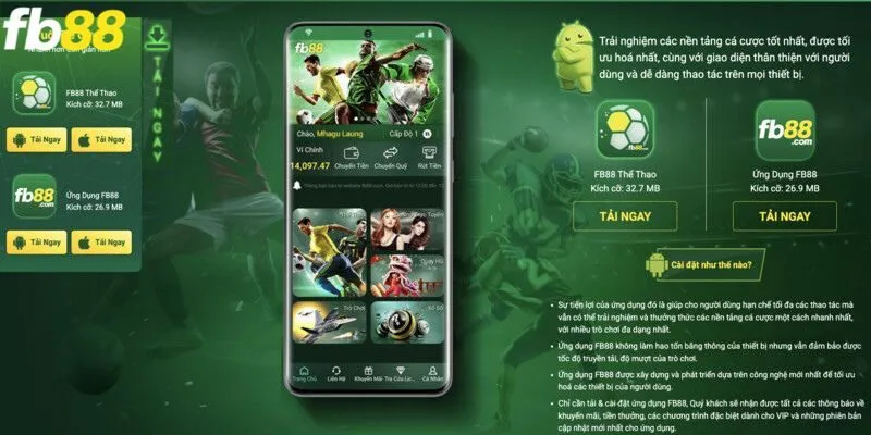 Các bước tải ứng dụng FB88